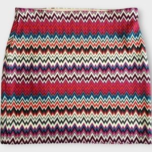 EXPRESS Zigzag Print Mini Skirt NWT